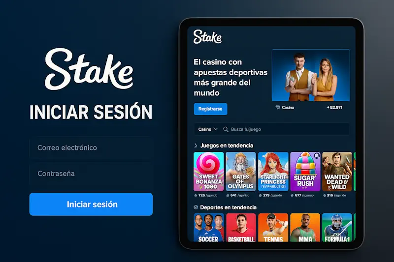 Stake iniciar sesión — guía paso a paso