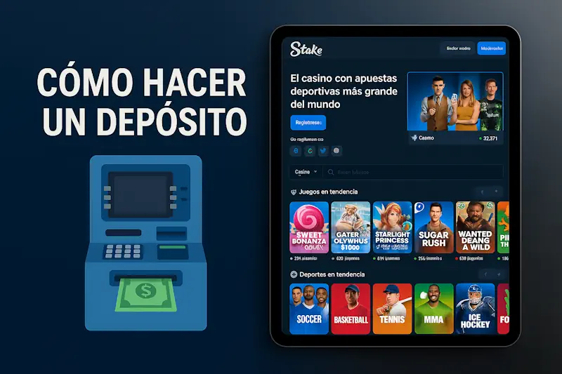 Cómo depositar y retirar en stake casino Argentina